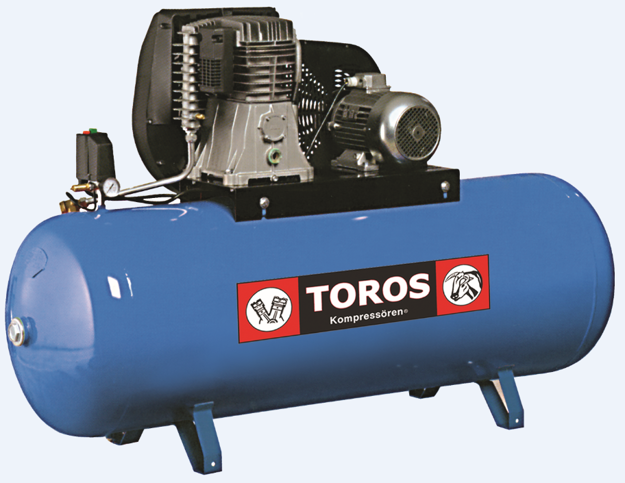 Εικόνα της TOROS Αεροσυμπιεστής  7.5 HP (5.5 kW)  Τριφασικός 400V 500Lt επαγγελματικός με ιμάντα